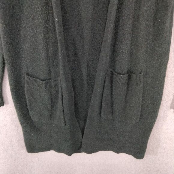 Madewell Cardigan Sweater Womens XS Pockets Merino Wool Alpaca Green Open Front - Picture 3 of 11
